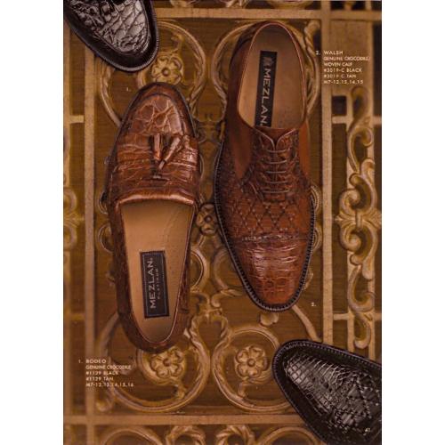 Mezlan Rodeo Genuine Crocodile Shoes